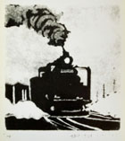 版画作品 民家 33