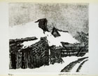 版画作品 民家 36