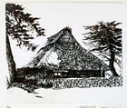 版画作品 民家 38