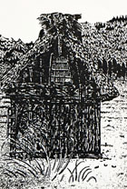 版画作品 民家 39