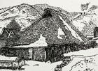 版画作品 民家 41
