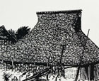 版画作品 民家 42